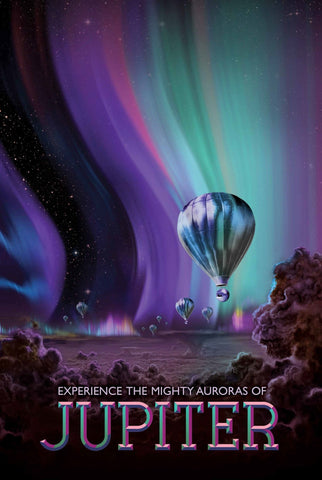 Jupiter - JPL Travel Photo Poster Visions of the Future