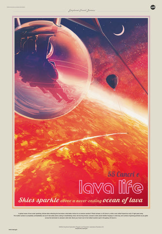 55 Cancri e - JPL Travel Photo Poster Visions of the Future