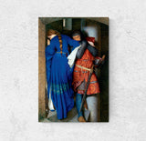 The Meeting on the Turret Stairs by Artist Frederick William Burton,  Paper Print 24 x 36 inches