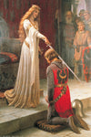 The Accolade by Artist Edmund Blair Leighton, Paper Print 24 x 36 inches