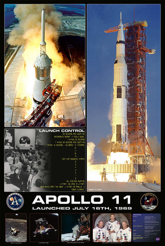 Apollo 11 Launch Poster Paper