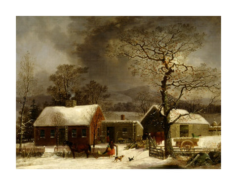 Winter Scene in New Haven, Connecticut by George Henry Durrie