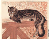 Summer: Cat on a Balustrade by Théophile-Alexandre Steinlen Poster