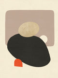 Megalith, Modern Abstract Prints, Set of Two, Minimalist Style,