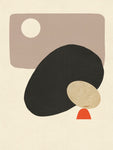 Megalith, Modern Abstract Prints, Set of Two, Minimalist Style,