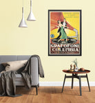 Grafofoni Columbia, 1920 Vintage Poster