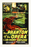Phantom of The Opera - 1922 Movie Poster Classic Vintage Film