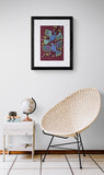 Bird Resting by Jim Oskinigeesh, Art Print, First Nation, Indigenous Art