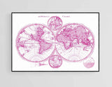 Pinkish Map of the World