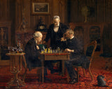 The Chess Players by Thomas Cowperthwait Eakins, Giclee Art Print
