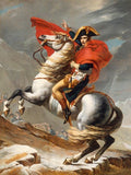 Napoleon Crossing the Alps (Bonaparte franchissant le Grand-Saint-Bernard) Painting by Jacques-Louis David