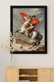 Napoleon Crossing the Alps (Bonaparte franchissant le Grand-Saint-Bernard) Painting by Jacques-Louis David