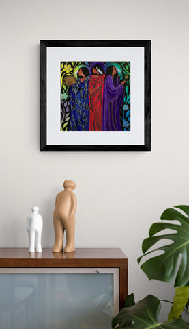 The Healers by Betty Albert, Framed