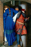 The Meeting on the Turret Stairs by Artist Frederick William Burton,  Paper Print 24 x 36 inches