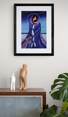 Morning Star Woman by Betty Albert, Framed