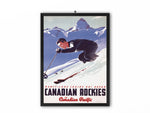 Vintage CP Rail Lake Louise Ski Area Travel Poster,