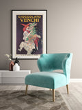 Leonetto Cappiello - Cioccolato Venchi  - Venchi Chocolate Artist by Leonetto Cappiello, Vintage Chocolate Poster