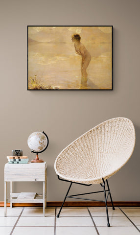 September Morn by Artist Peter Chabas, Art Print Reproduction