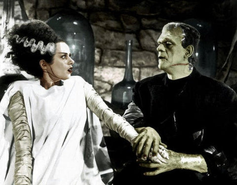 Bride of Frankenstein - Boris Karloff and Elsa Lanchester Movie Print