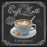 Coffee House Art by Artist Chad Barrett - Kitchen Print - Set of Four - Vintage Art Prints