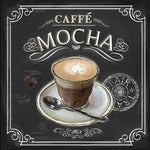 Coffee House Art by Artist Chad Barrett - Kitchen Print - Set of Four - Vintage Art Prints