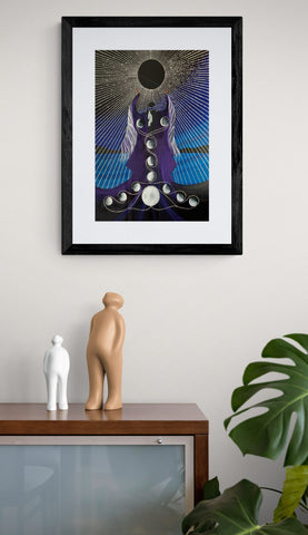 She Who Becomes The Truth by Betty Albert, Framed