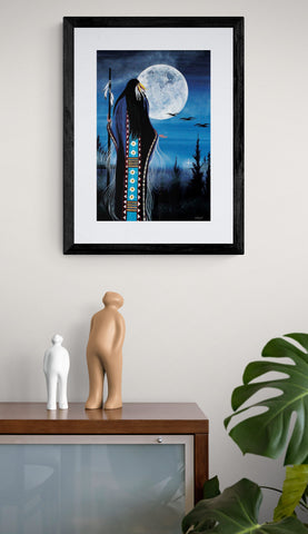 Evening Star Woman by Betty Albert, Framed