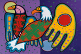 Friends by Jim Oskinigeesh, Art Print, First Nation, Indigenous Art