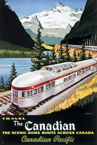 Canadian Pacific, The Scenic Dome Route, 1955 Travel Poster,