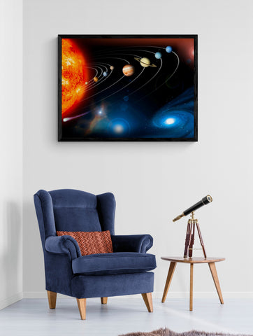 The Solar System Photo Poster - Sun - Planets - Star