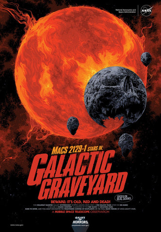 Galactic Graveyard Poster - JPL Travel Photo Poster Exoplanets credit: NASA/JPL-Caltech