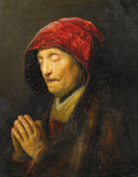 Rembrandt's Mother as the Prophetess Hannah Praying by Rembrandt Harmensz van Rijn, Art Reproduction